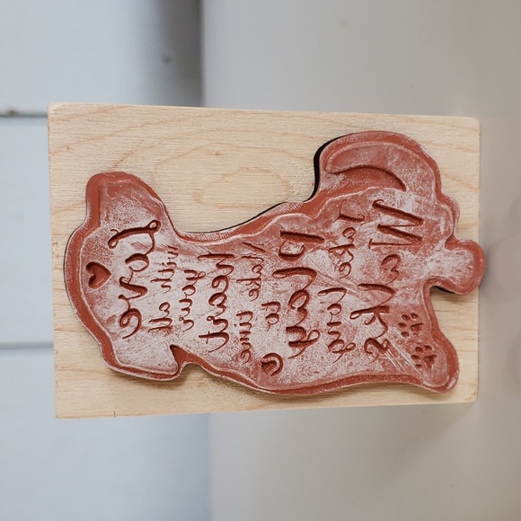 Dog Stamp Dog Stamps for Crafts Love with All Your Heart Deep Red Furry Friends - Picture 7 of 16